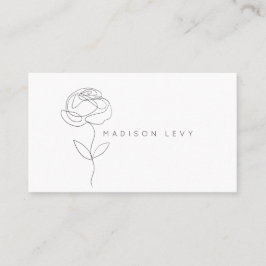 Cartão De Horário Arte de Linha Moderna Arte Nativa Empresa