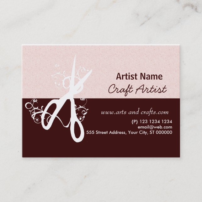 Cartão De Horário Artes & nomeação artísticas clássicas do salão de (Frente)