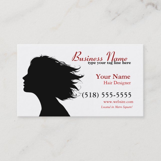 Cartão De Horário assinatura no vermelho (Frente)