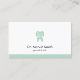 Cartão De Horário Avocado Dentista Monograma Dentária Dentária