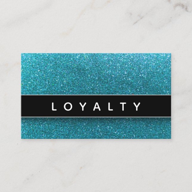 Cartão De Horário Azul Brilhante Preto Maquiagem Branca Artista Salã (Frente)