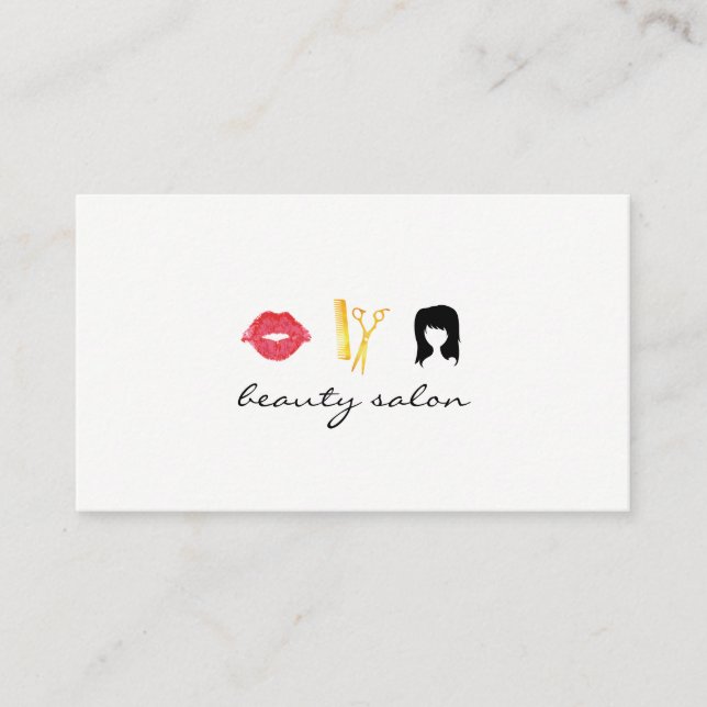 Cartão De Horário Beauty Salon / small / Nomeation (Frente)