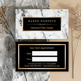 Cartão De Horário Bela Branca Bela Salônica Dresser Cabelo Salão Nom