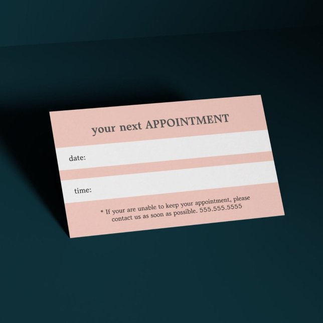 Cartão De Horário Bela pastel leve e elegante (Criador carregado)