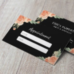 Cartão De Horário Cabelo e Maquiagem Artista Vintage Nomeação Floral<br><div class="desc">Cartões De Nomeação Floral De Cabelo E Maqueamento Do Artista Vintage.</div>