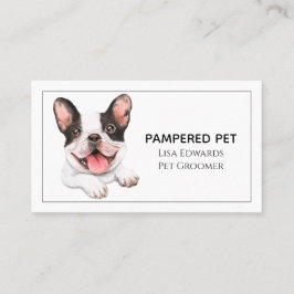 Cartão De Horário Cachorro Cachorro Encolhendo Brancos