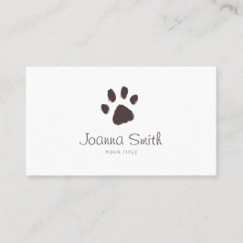 Cartão De Horário Cachorro Caminhando Pet Sentado Nomeação de Visita