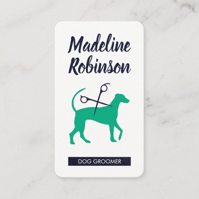 Cartão De Horário Cachorro | Stylist (Frente)