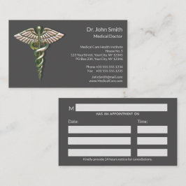 Cartão De Horário Caduco Médico 3D Holográfico Chrome