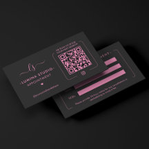 Cilios Monograma Mínima Maquiadora Rosa Preto QR