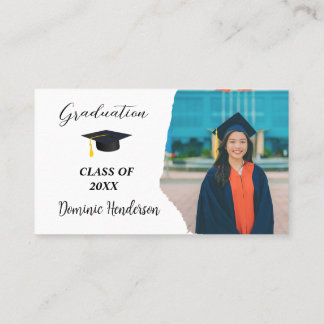 Cartão De Horário class of business cards graduate