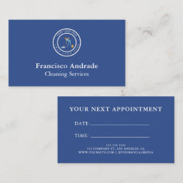 Cartão De Horário Cleaning Company | Custom Logo Cleaning Service