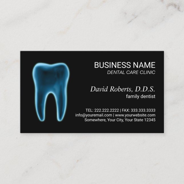 Cartão De Horário Compromisso Clínico Dentista Dental dos Dentes dos (Frente)