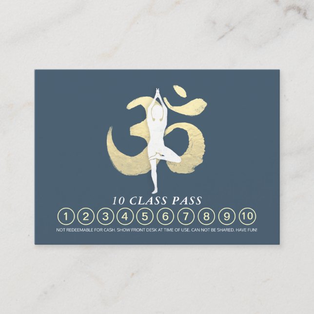 Cartão De Horário Compromisso de Lealdade de Classe de Símbolo de Po (Frente)