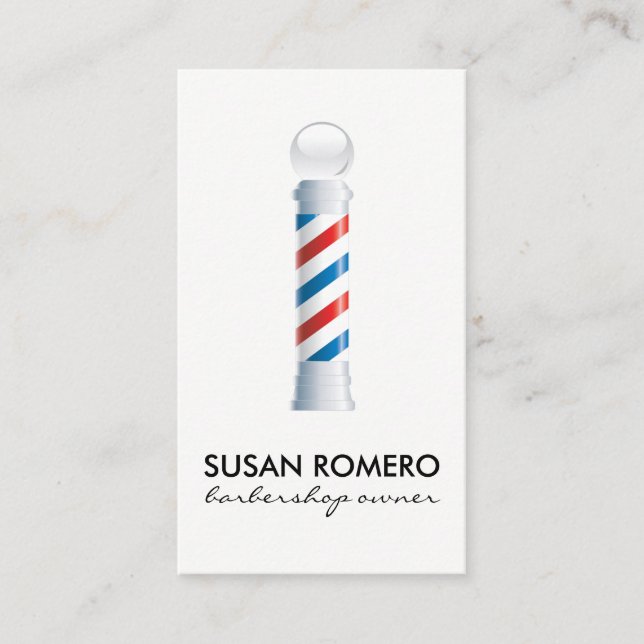 Cartão De Horário Compromisso de Pole Barber (Frente)