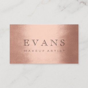Cartão De Horário Compromisso de Rosa do Artista de Makeup Profissio