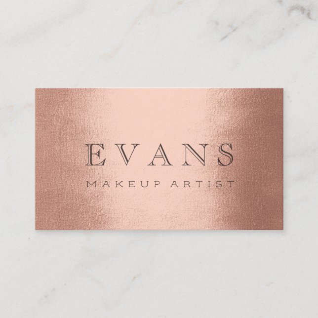 Cartão De Horário Compromisso de Rosa do Artista de Makeup Profissio (Frente)