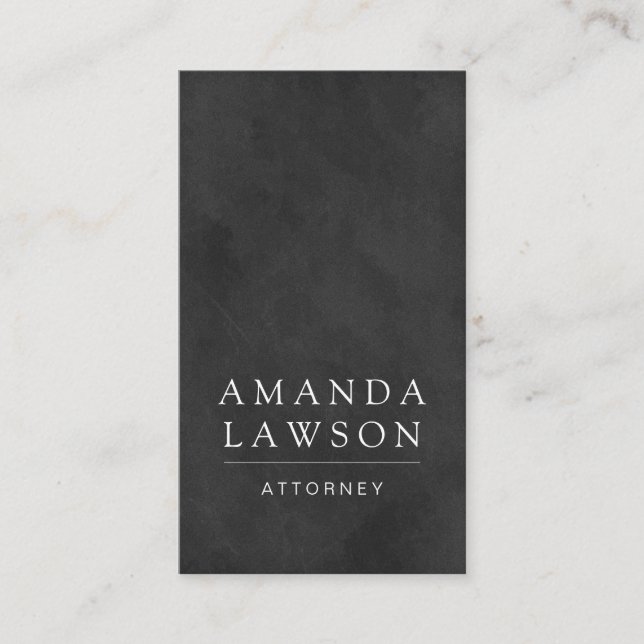 Cartão De Horário Compromisso de Textura Chalkboard elegante (Frente)