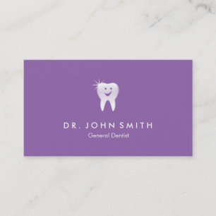 Cartão De Horário Compromisso Dentário Roxo-Brilhante