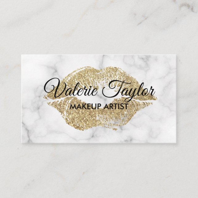 Cartão De Horário Compromisso Dourado de Luxo/Corte de Lítio (Frente)