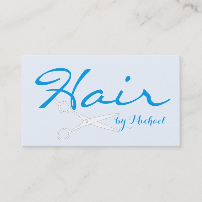 Cartão De Horário Compromisso Hair Stylist - Alice Blue Solid (Frente)