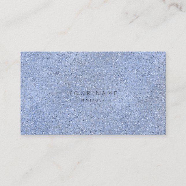 Cartão De Horário Compromisso Vip De Cimento De Cristal Azul Da cinz (Frente)