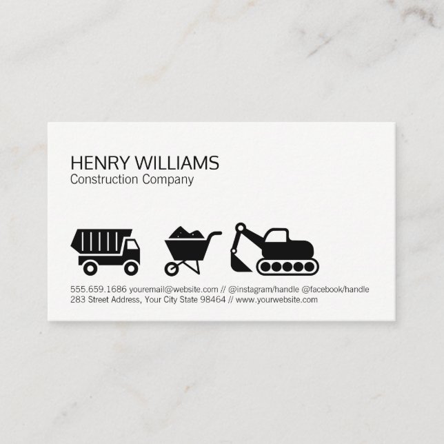 Cartão De Horário Construção (Frente)