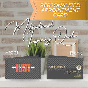 Cartão De Horário Consultora Motivacional de Negócios "Apenas Seja C
