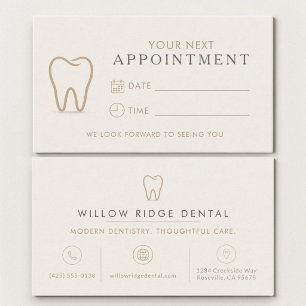 Cartão De Horário Consultório Dentário Dentista Moderno Consulta