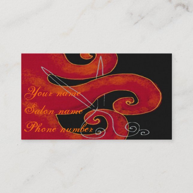 Cartão De Horário Cortando Cabelo (Frente)