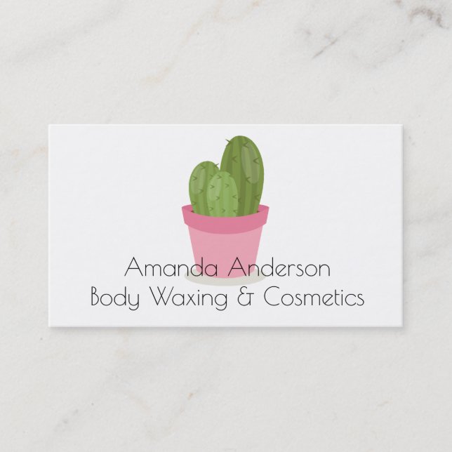 Cartão De Horário Cosméticos e nomeação de beleza de enceramento (Frente)