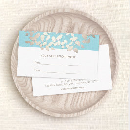 Cartão De Horário Cosmetologia Deixa Lembrete de Compromisso do Salã