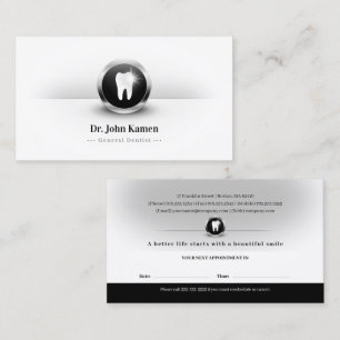 Cartão De Horário Dentária Profissional Dentista