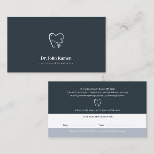 Cartão De Horário Dentária Profissional Dentista