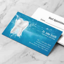 Cartão De Horário Dentista de Dentista Limpo de Dentes do Dental Off