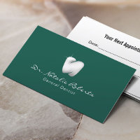Dentista de Teal Elegante do Logotipo Dental Moder