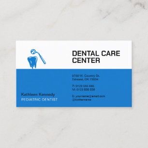 Cartão De Horário Dentista Pediátrico Prática dentária