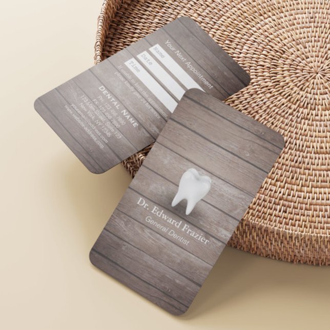 Cartão De Horário Dentista Profissional de Dentista de Dentista de M (Criador carregado)