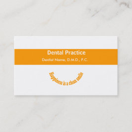Cartão De Horário Dentistas Compromisso Dental Moderno do Design de 
