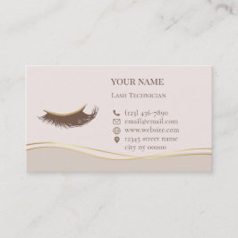 Cartão De Horário Elegant Lashes Before care Appointment Card