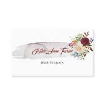 Elegante Watercolor Floral Burgundy Compromisso