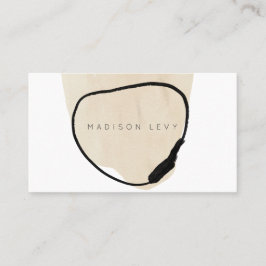 Cartão De Horário Empresa de Artisan de Abstrato moderno simples