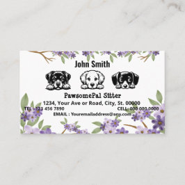 Cartão De Horário Especialista em Pet Harmony: para sua amarra Pawso