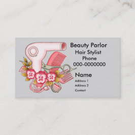 Cartão De Horário Esteticista Pink Pansy