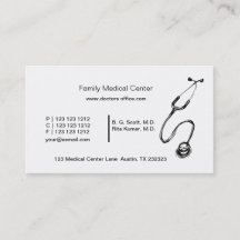 Estetoscópio Médico Branco Preto