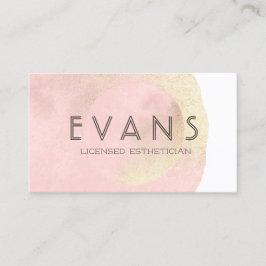 Cartão De Horário Estheticista Luminista Luminista Moderna e Minimal