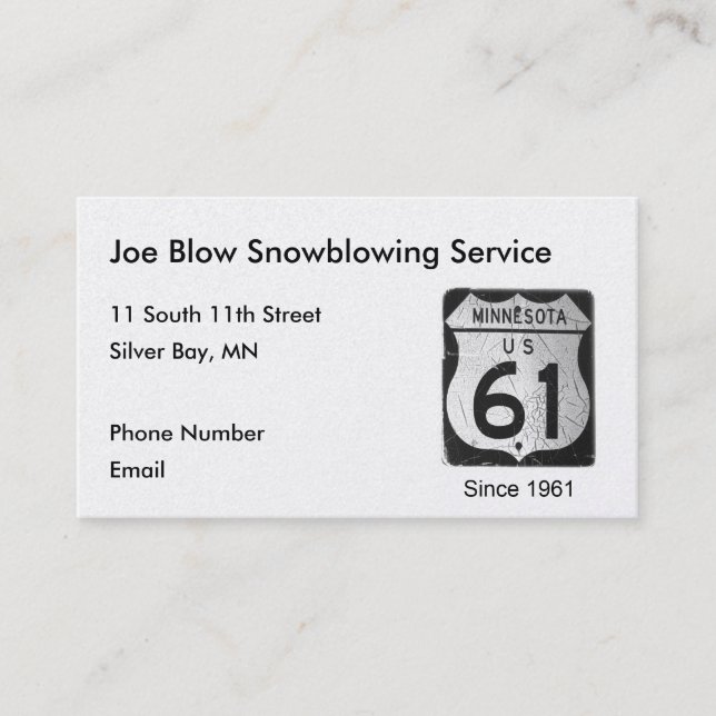 Cartão De Horário Estrada 61 (Frente)