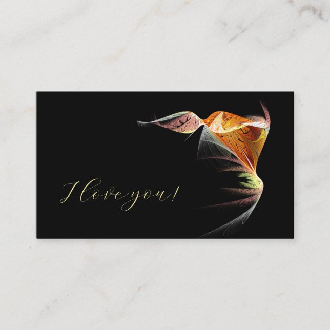 Cartão De Horário Eu te amo (Frente)