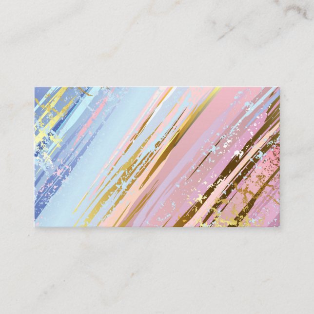 Cartão De Horário Fundo Rosa Texturizado (Frente)