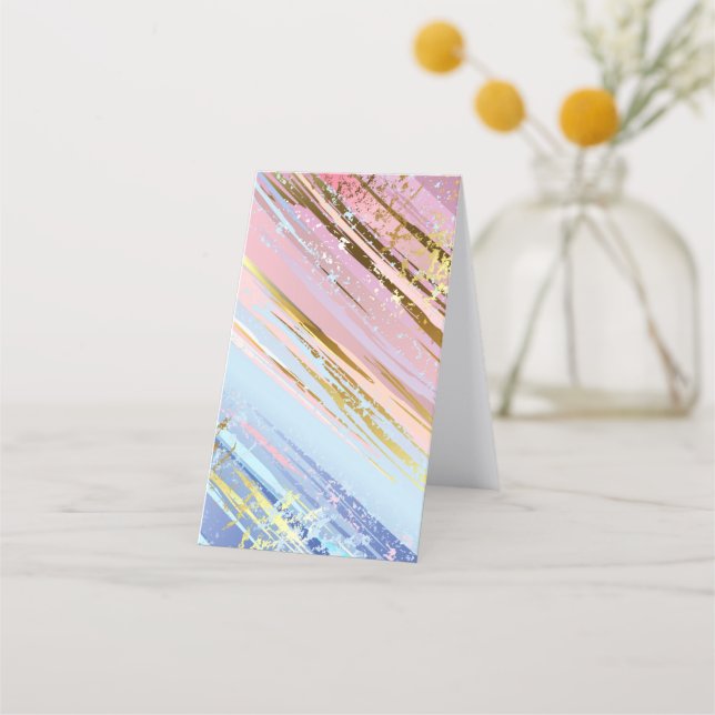 Cartão De Horário Fundo Rosa Texturizado (Verso)